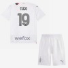 Camisolas AC Milan Theo 19 Criança 2º Equipamento Alternativa 2023-24 Manga Curta
